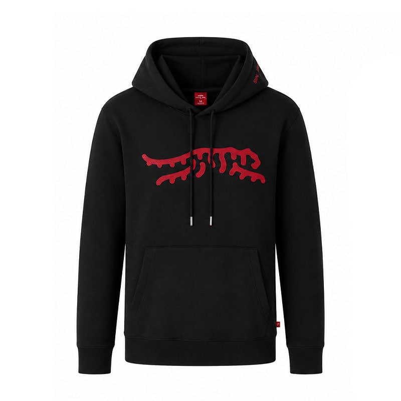 SUN DAY RED Icon Chain Stitch Men's Hoodie (Black/Red)