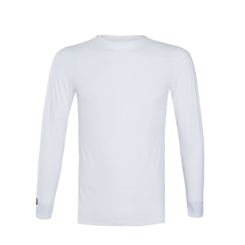 SPARMS Men's Round Neck Baselayer (White)
