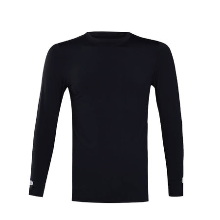 SPARMS Men's Round Neck Baselayer (Black)