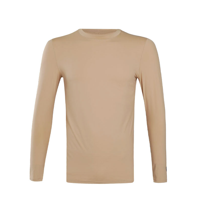 SPARMS Men's Round Neck Baselayer (Latte)