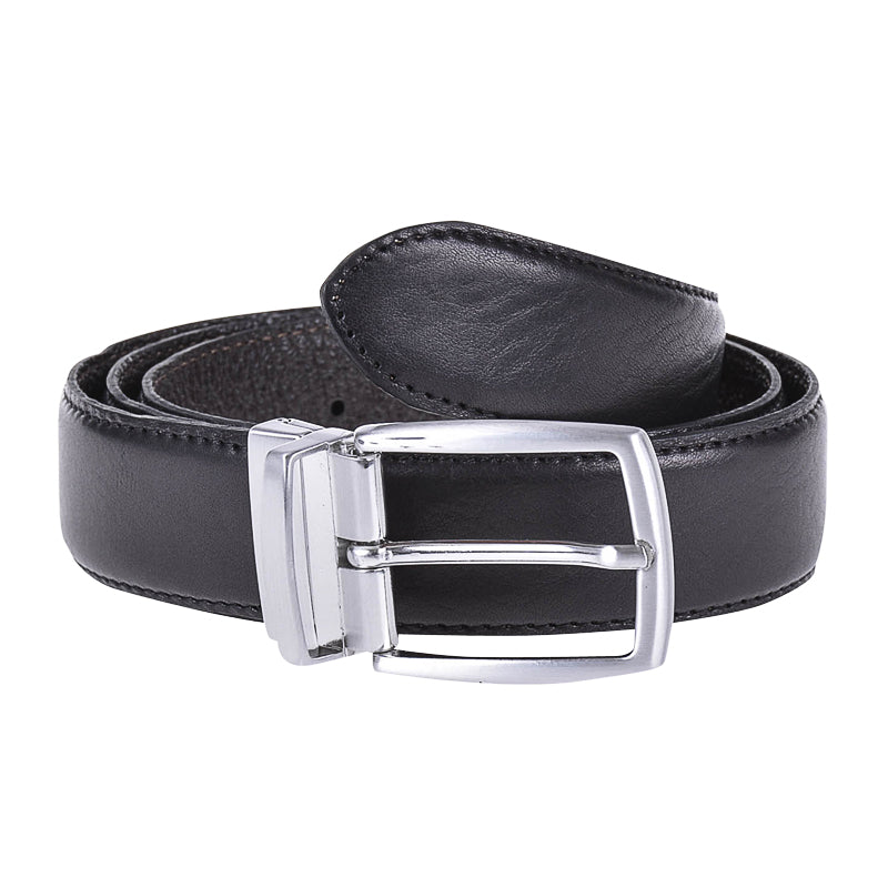 PETER MILLAR Crown Reversible Leather Men's Belt (Black/Brown)