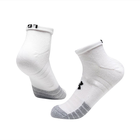 UNDER ARMOUR HEATGEAR 3-PACK SOCKS (WHITE)