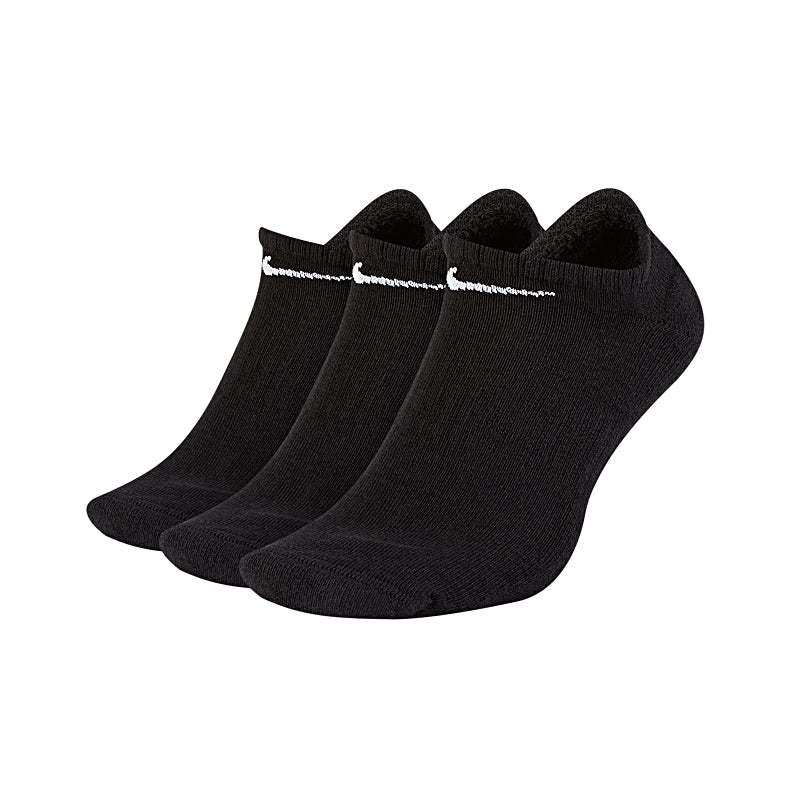 NIKE Cushioned 3-Pack Socks (Black)