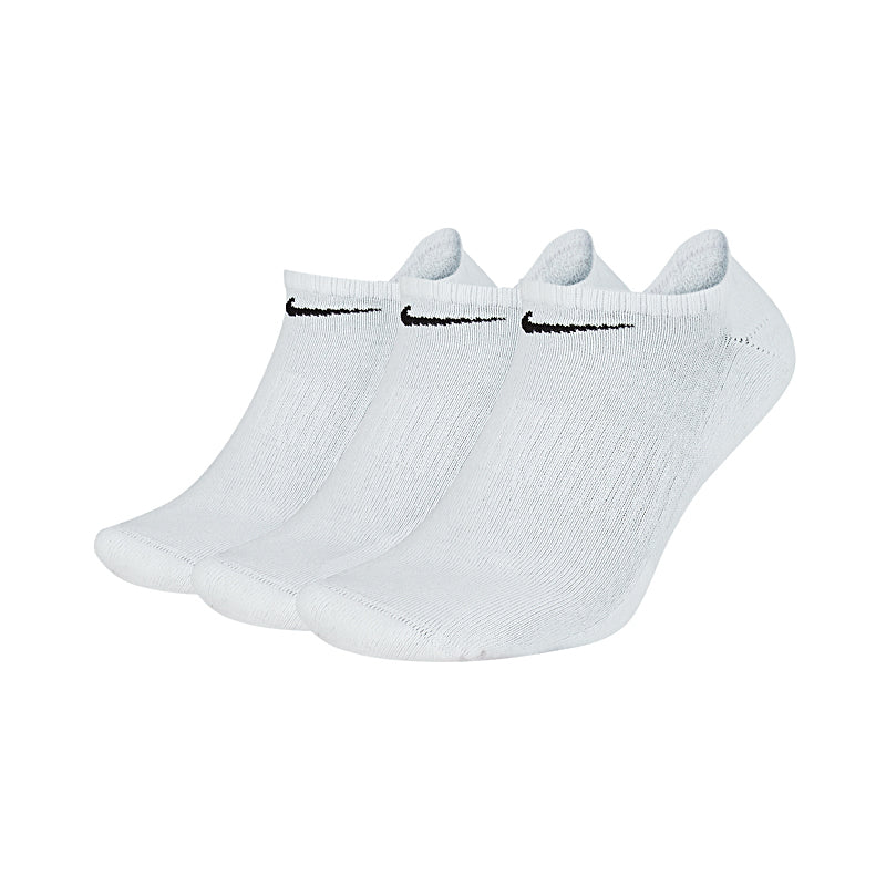NIKE Cushioned 3-Pack Socks (White)