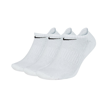 NIKE Cushioned 3-Pack Socks (White)
