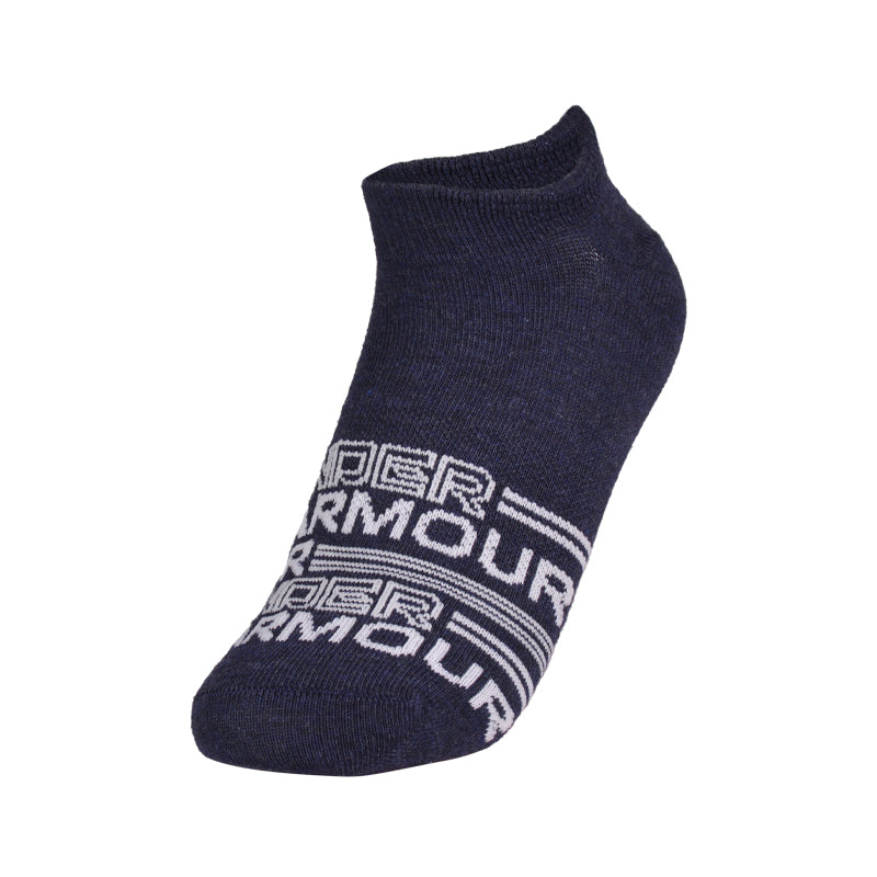 UNDER ARMOUR Essential 3-Pack Low Socks (Navy/White/Grey)