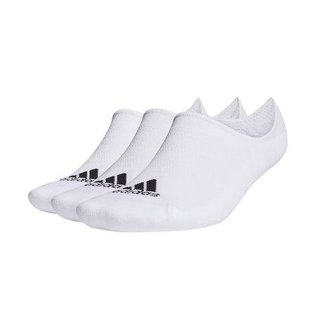 ADIDAS 3 Pack Lowcut Socks (White)
