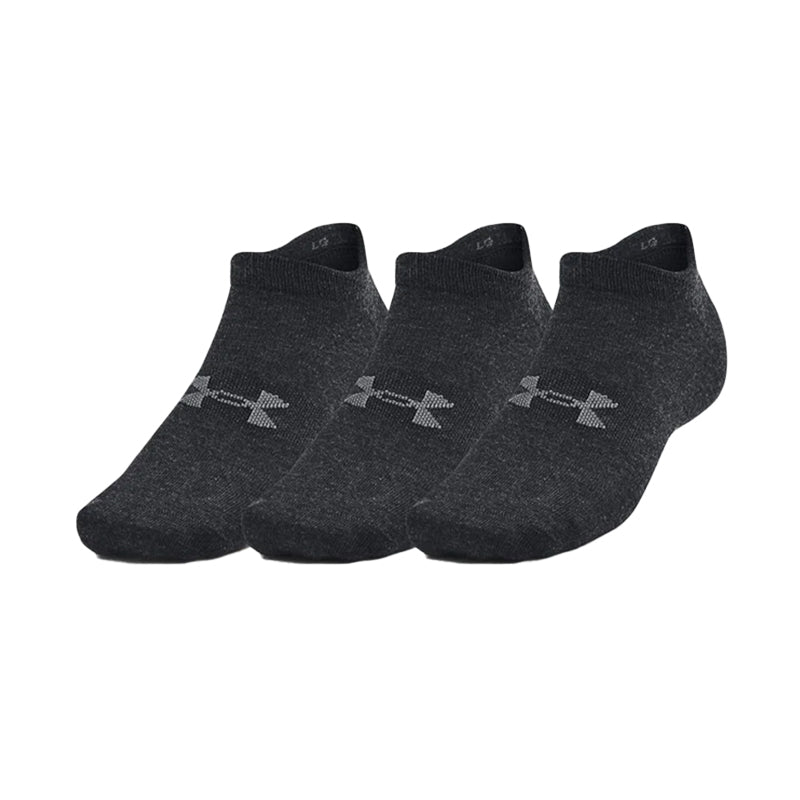 UNDER ARMOUR ESS 3 Pack Low Socks (Black/Grey)