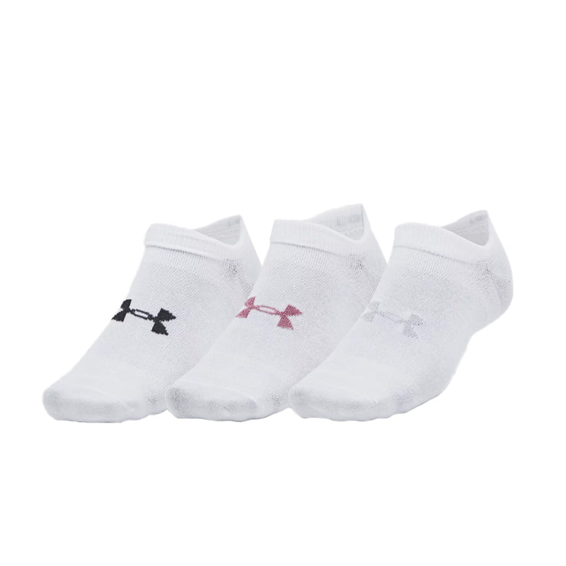 UNDER ARMOUR Performance 3-Pack NS Socks (White)