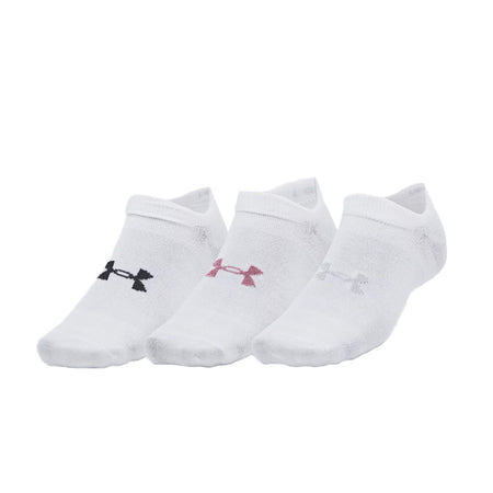 UNDER ARMOUR Performance 3-Pack NS Socks (White)