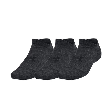 UNDER ARMOUR Performance 3-Pack Unisex No Show Socks (Black)