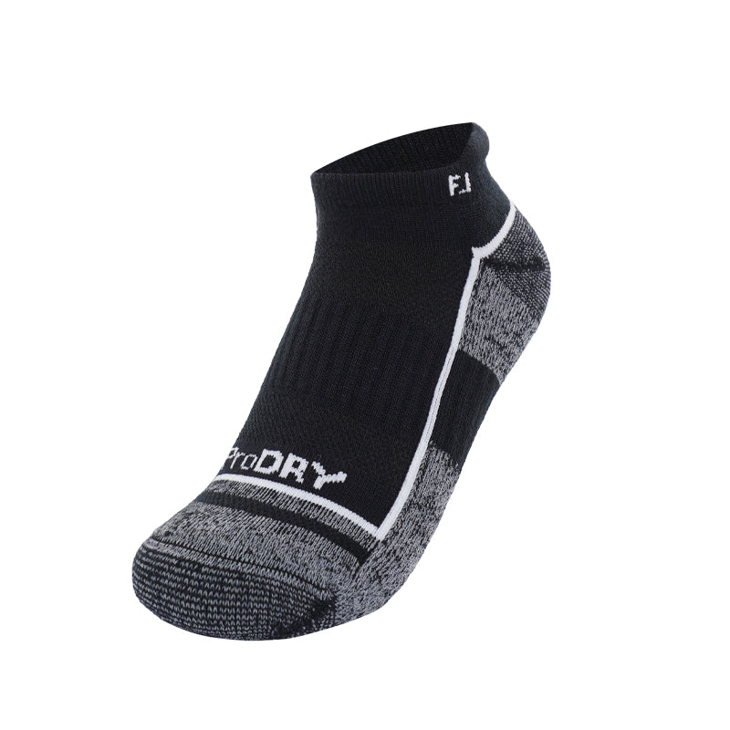 FOOTJOY ProDry Roll Tab Ankle Socks (Black)