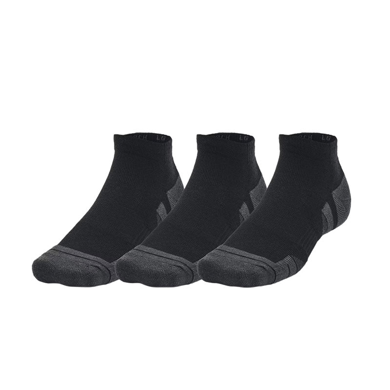 UNDER ARMOUR Performance Tech 3-Pack Low Cut Socks (Black)