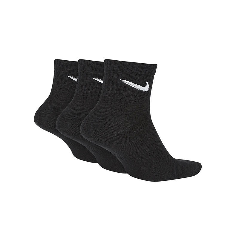 NIKE Everyday Lightweight Training 3-Pack Ankle Socks (Black/White)