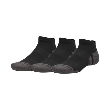 UNDER ARMOUR Performance Tech 3-Pack Low Unisex Socks (Black)