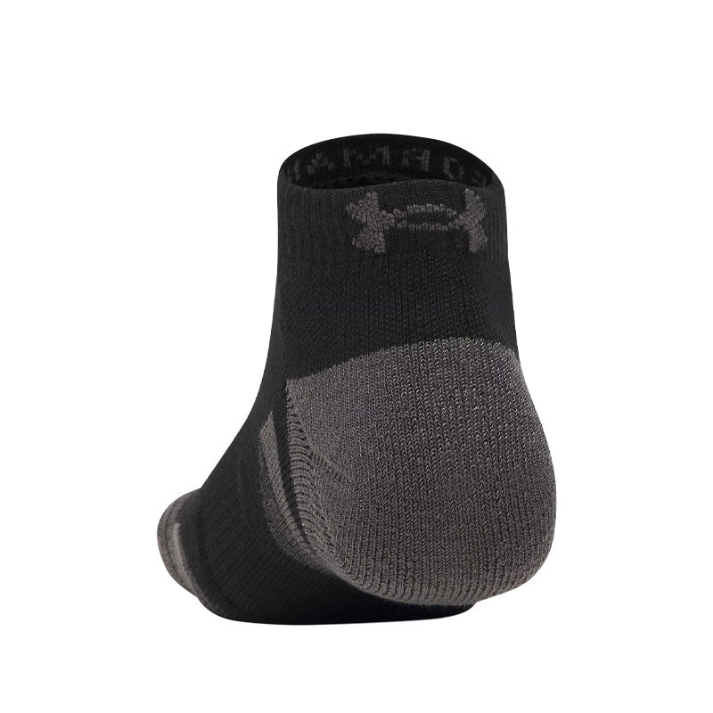 UNDER ARMOUR Performance Tech 3-Pack Low Unisex Socks (Black)