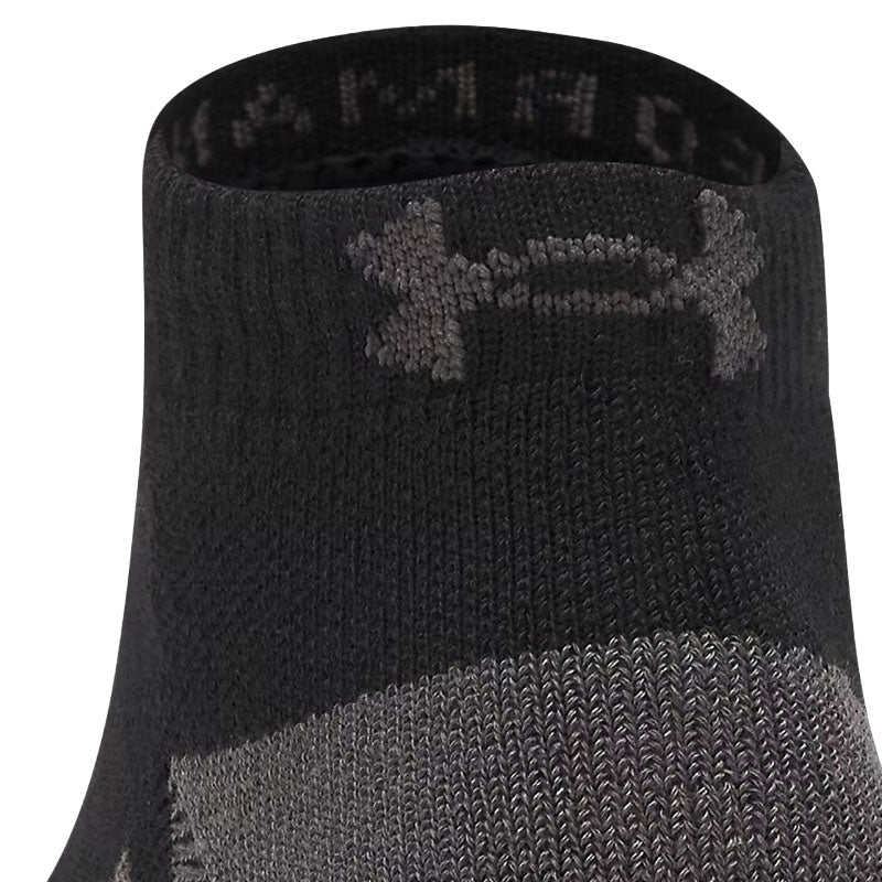 UNDER ARMOUR Performance Tech 3-Pack Low Unisex Socks (Black)