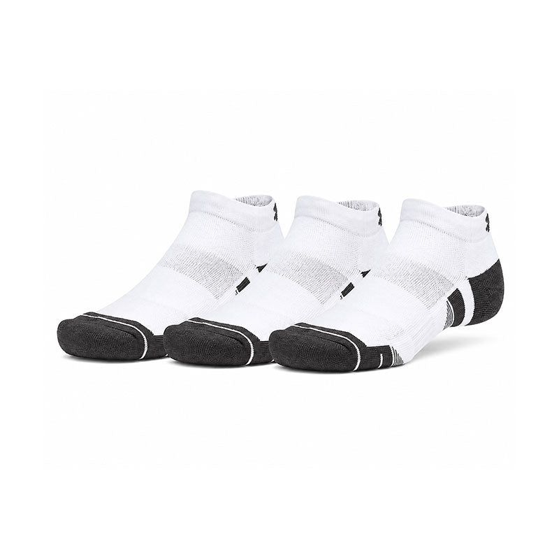 UNDER ARMOUR Performance Tech 3-Pack Low Unisex Socks (White)