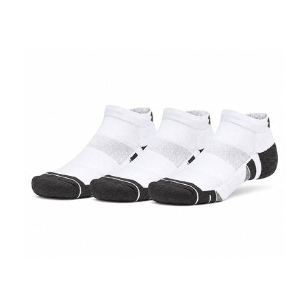 UNDER ARMOUR Performance Tech 3-Pack Low Unisex Socks (White)