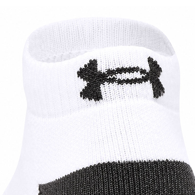 UNDER ARMOUR Performance Tech 3-Pack Low Unisex Socks (White)