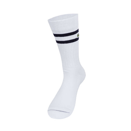 LACOSTE Ribbed Cotton Socks (Navy/Flour)