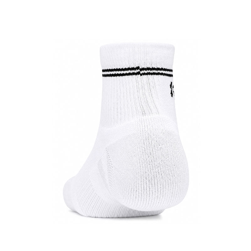 UNDER ARMOUR Performance Tech 3-Pack Unisex Quarter Socks (White)