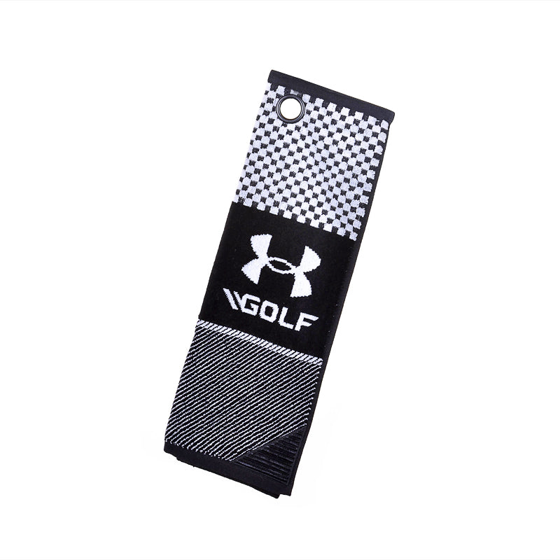 UNDER ARMOUR UA Bag Golf Towel (Black/White)