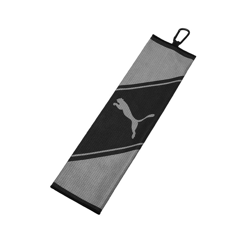 PUMA Tri-Fold Golf Towel (White/High Rise)