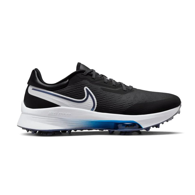NIKE Air Zoom Infinity Tour Men's Spiked Shoes (Black/White/Blue)
