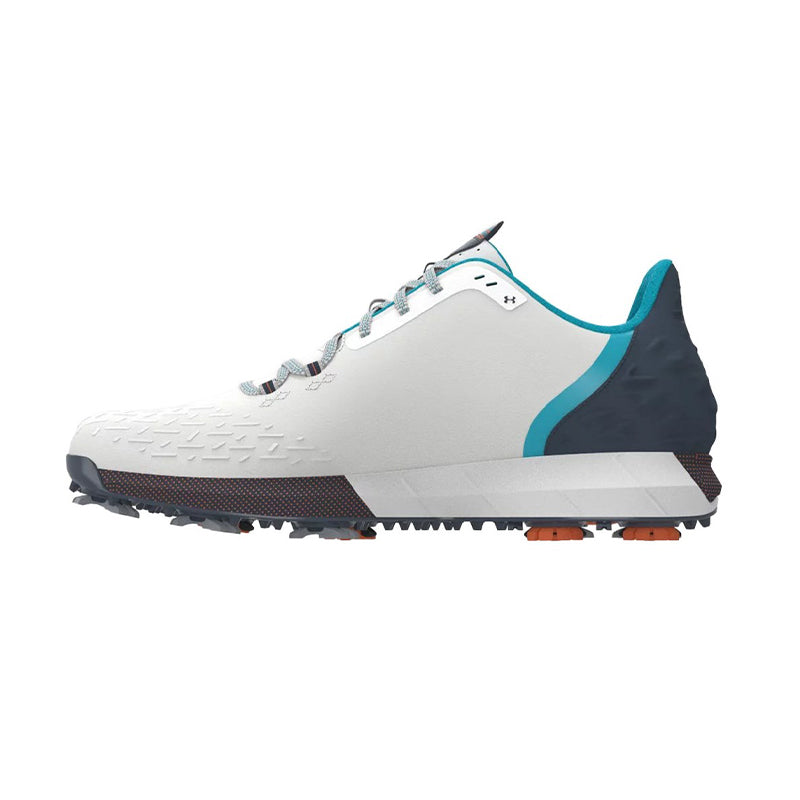 UNDER ARMOUR HOVR Drive 2 Men's Spiked Shoes (White/Grey/Blue)