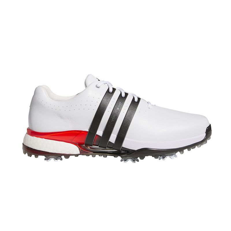 ADIDAS Tour360 24 Men's Spiked Shoes (White/Black/Red)