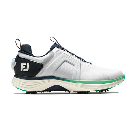 FOOTJOY Hyperflex BOA Men's Spiked Shoes (White/Navy/Green)