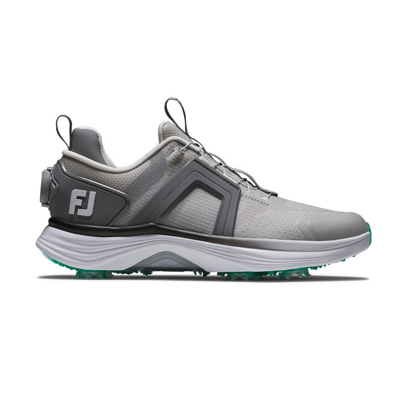 FOOTJOY Hyperflex BOA Women's Spiked Shoes (Grey/White/Green)