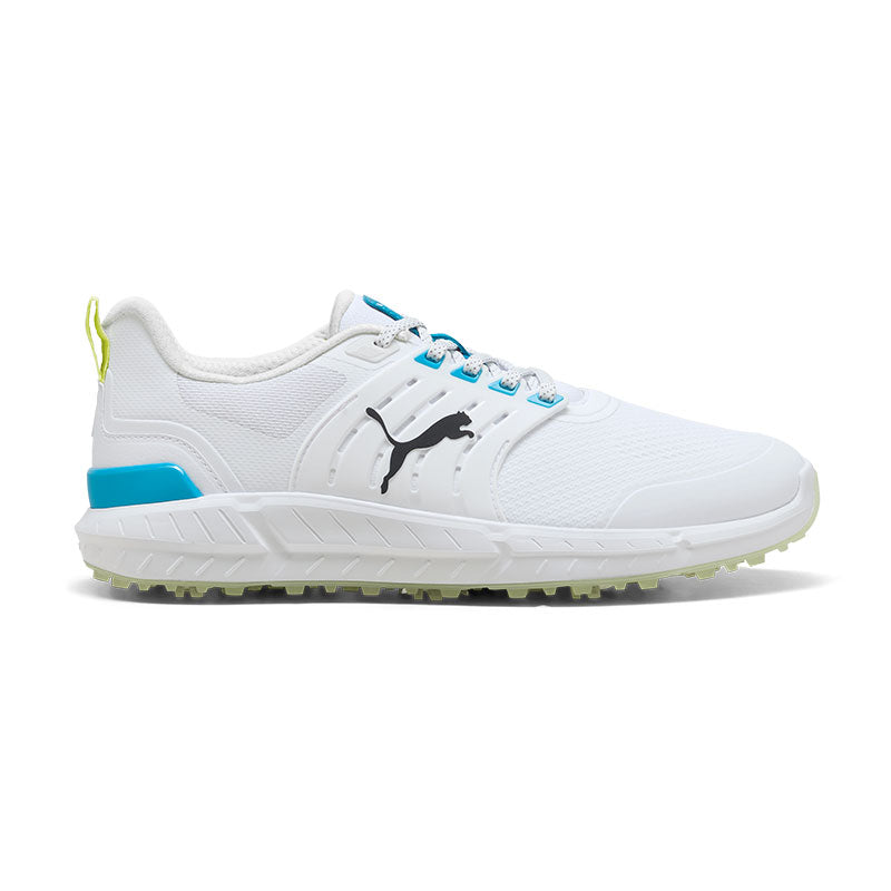 PUMA Ignite Elevate 2 Tour Men's Spiked Shoes (White)