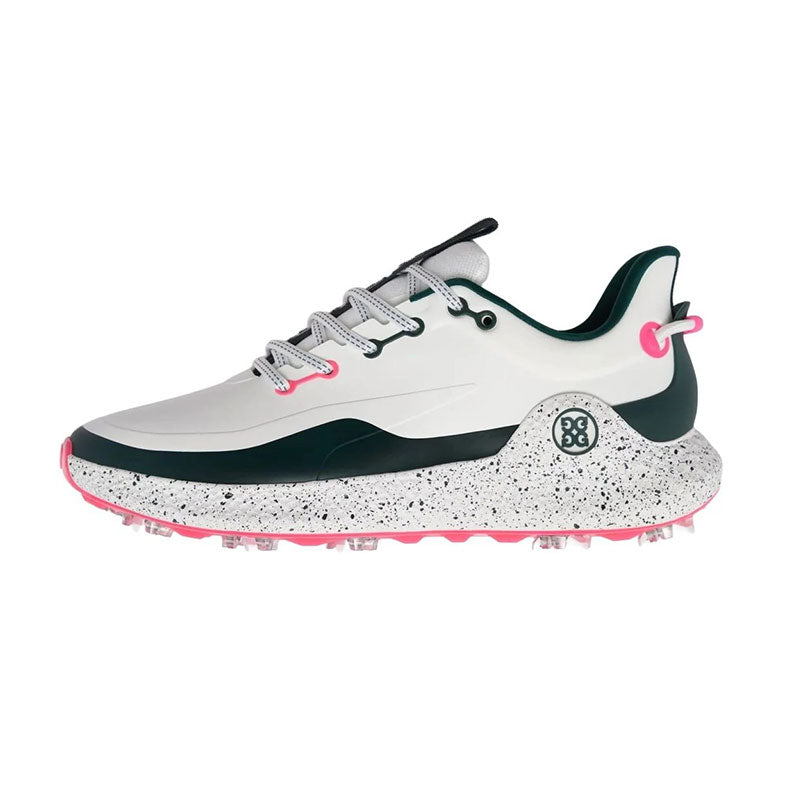 GFORE MG4+ O2  G/LOCK Men's Spiked Shoes (Pine/Knockout Pink)