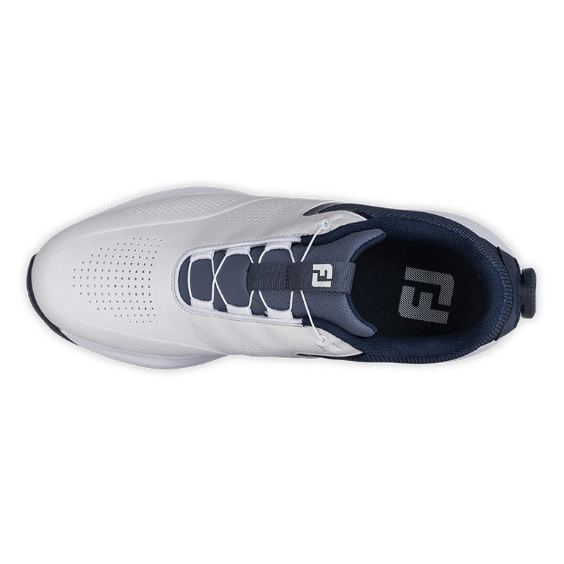 FOOTJOY FJ Qualifier BOA Men's Spiked Shoes (White/Blue/Red)