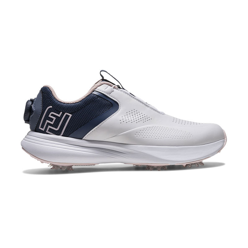 FOOTJOY FJ Qualifier BOA Women's Spiked Shoes (White/Pink/Blue)