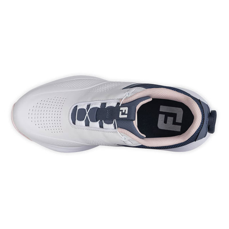 FOOTJOY FJ Qualifier BOA Women's Spiked Shoes (White/Pink/Blue)