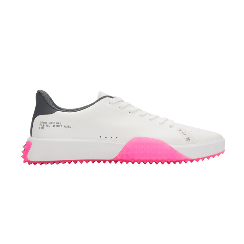 GFORE G.112 Men's Spikeless Shoes (Snow/Pink)