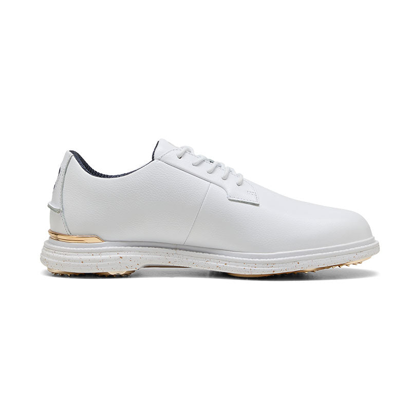 PUMA Royale Men's Spikeless Shoes (White/Navy/Gold)