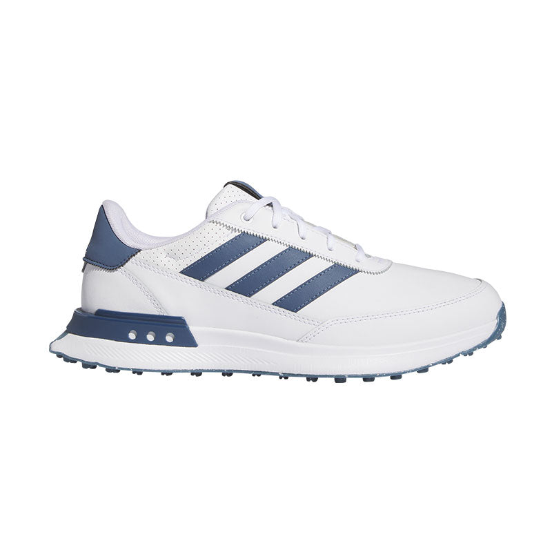ADIDAS S2G 24 Leather Men's Spikeless Shoes (White/Navy/Silver)