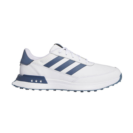 ADIDAS S2G 24 Leather Men's Spikeless Shoes (White/Navy/Silver)