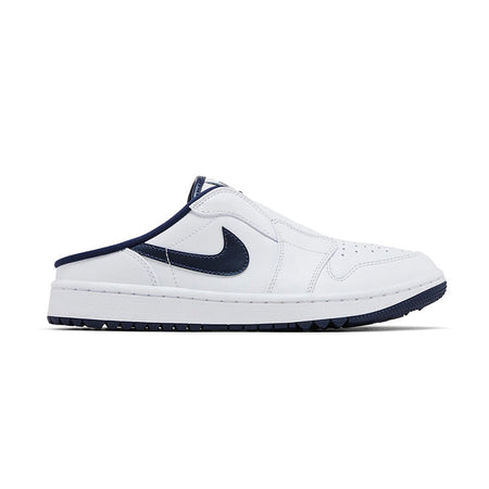 NIKE Air Jordan Mule Men's Spikeless Shoes (White/Navy)