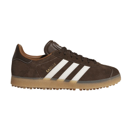 ADIDAS Gazelle Unisex Spikeless Shoes (Brown/White/Gum)
