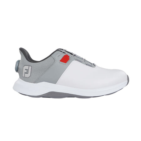 FOOTJOY Pro Lite BOA MenÆs Spikeless Shoes (White/Grey/Red)