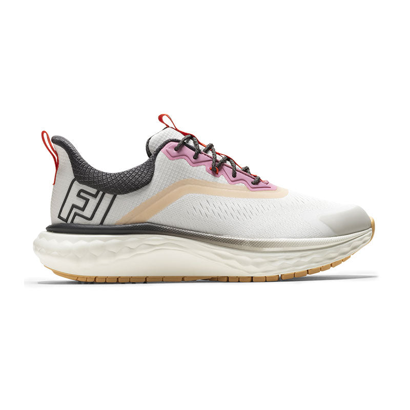 FOOTJOY Quantum Women's Spikeless Shoes (Cream/Black/Pink)