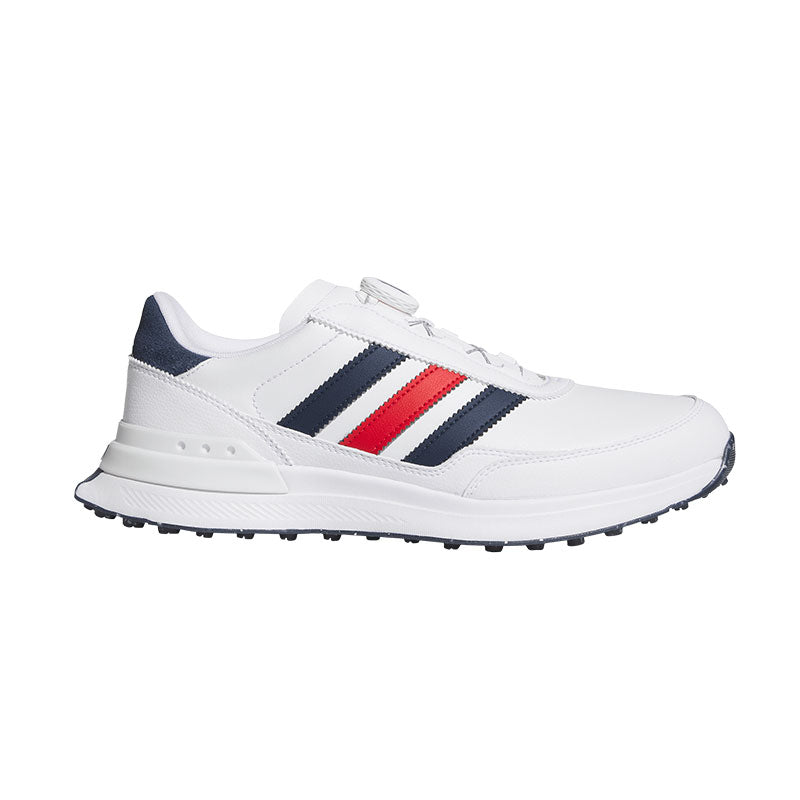 ADIDAS S2G BOA Men's Spikeless Shoes (White/Navy/Red)