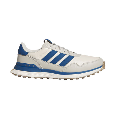 ADIDAS S2G Men's Leather Spikeless Shoes (Beige/Grey/Blue)
