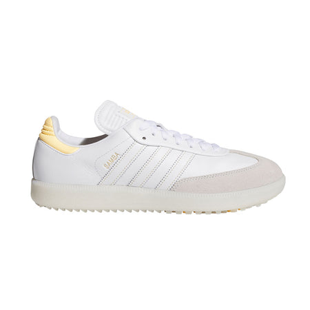 ADIDAS Samba Men's Spikeless Shoes (White/Orange)