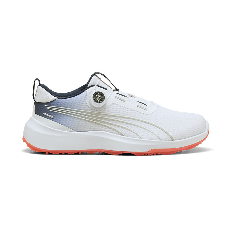 PUMA Innovate Sport Disc Men's Spikeless Shoes (White/Blue/Orange)
